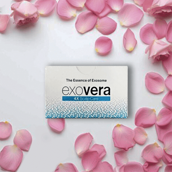 Exovera 4X scalp booster set with exosomes, peptides, and collagen for hair regrowth